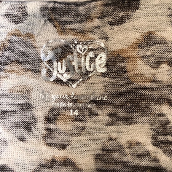 Justice animal print sport Tank. - Picture 7 of 7